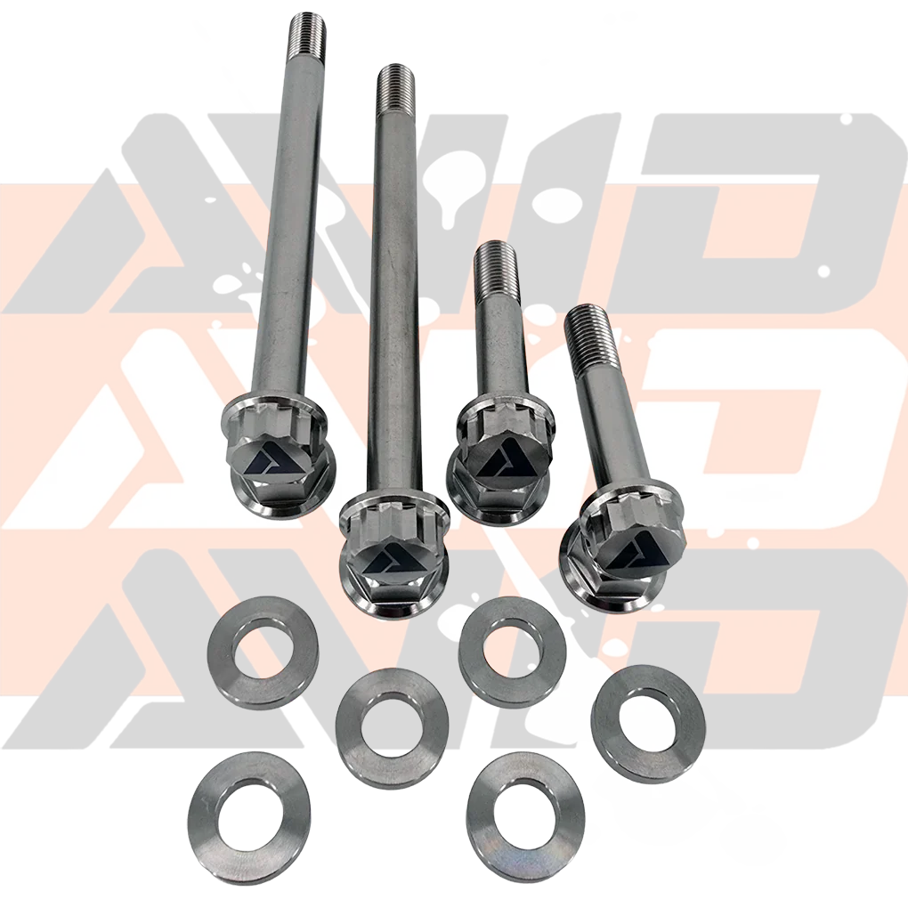 Can-Am Maverick X3 Front Shock AVID Titanium Bolt Hardware Kit, 14 Piece