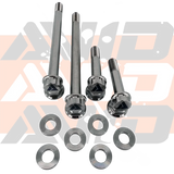 Can-Am Maverick X3 Front Shock AVID Titanium Bolt Hardware Kit, 14 Piece