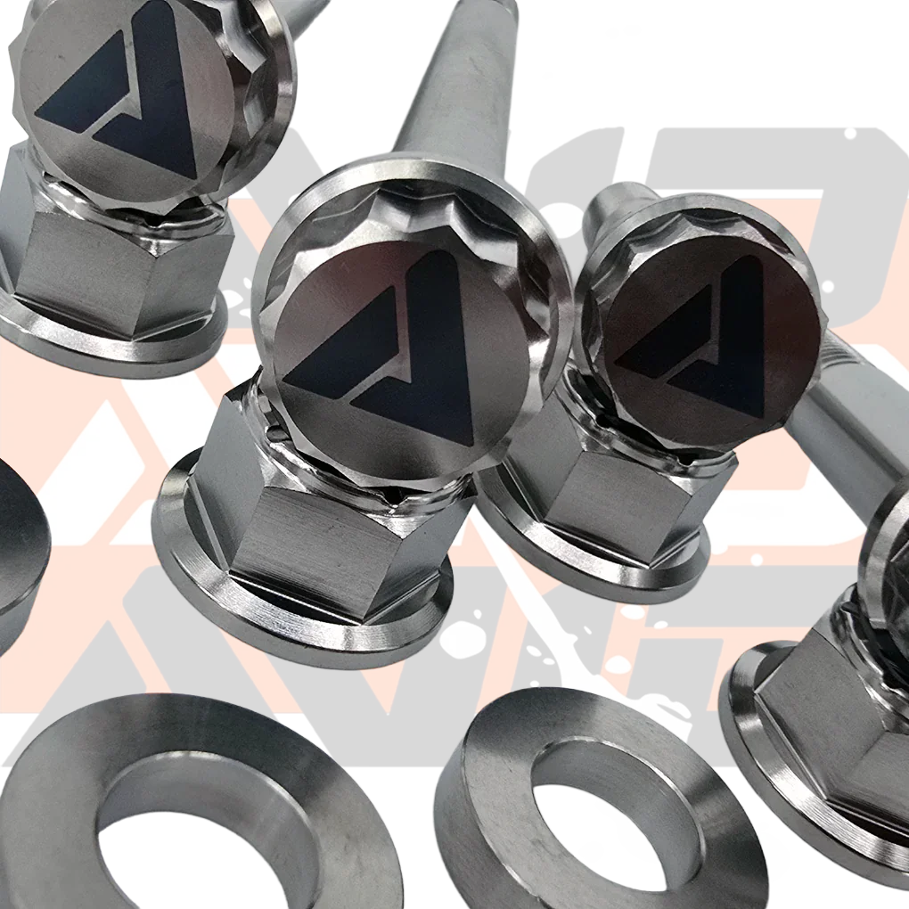 Can-Am Maverick X3 Front Shock AVID Titanium Bolt Hardware Kit, 14 Piece