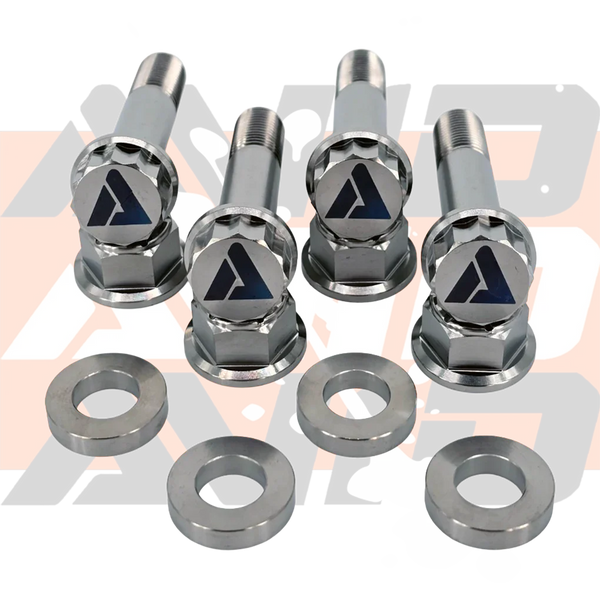 Can-Am Maverick X3 Factory Rear Shock Titanium Bolt Hardware Kit, 12 Piece | AVID Racing