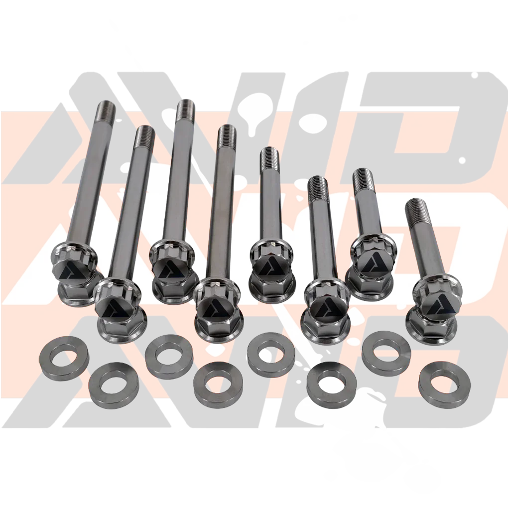 AVID Racing Can-Am Maverick X3 Rear Sway Bar Titanium Bolt Hardware Kit 12-point titanium fasteners