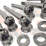 AVID Racing Can-Am Maverick X3 Rear Sway Bar Titanium Bolt Hardware Kit bolt and washer detail