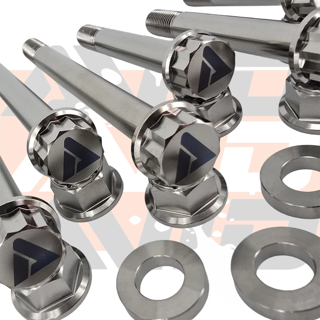 AVID Racing Can-Am Maverick X3 Rear Sway Bar Titanium Bolt Hardware Kit bolt and washer detail