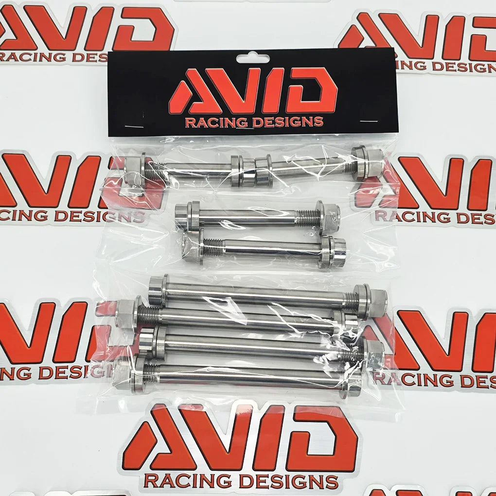 AVID Racing Can-Am Maverick X3 Rear Sway Bar Titanium Bolt Hardware Kit in branded packaging