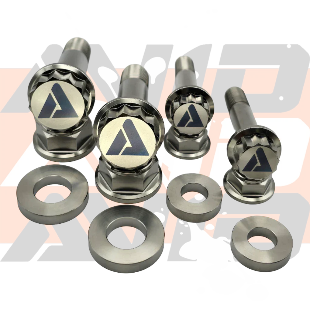 AVID Racing Can-Am Maverick R Upper Control Arm Dress-Up Titanium Bolt Hardware Kit 12-point titanium fasteners