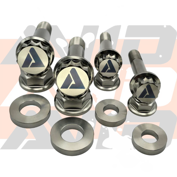Can-Am Maverick R Factory UCA Dress-Up Titanium Bolt Hardware Kit, 12 Piece | AVID Racing
