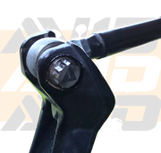 AVID Racing Upper Control Arm Titanium Hardware Dress-Up Kit close up of bolt mounted on vehicle