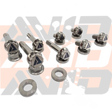 Yamaha YXZ1000 Engine Mount AVID Titanium Bolt Hardware Kit, 12 Piece