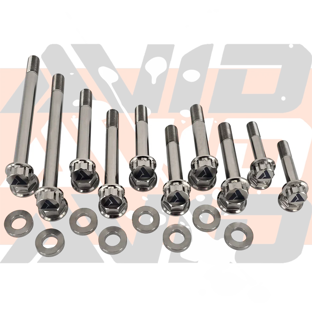 AVID Racing Maverick X3 Complete Front Titanium Hardware Kit 12-point titanium fasteners