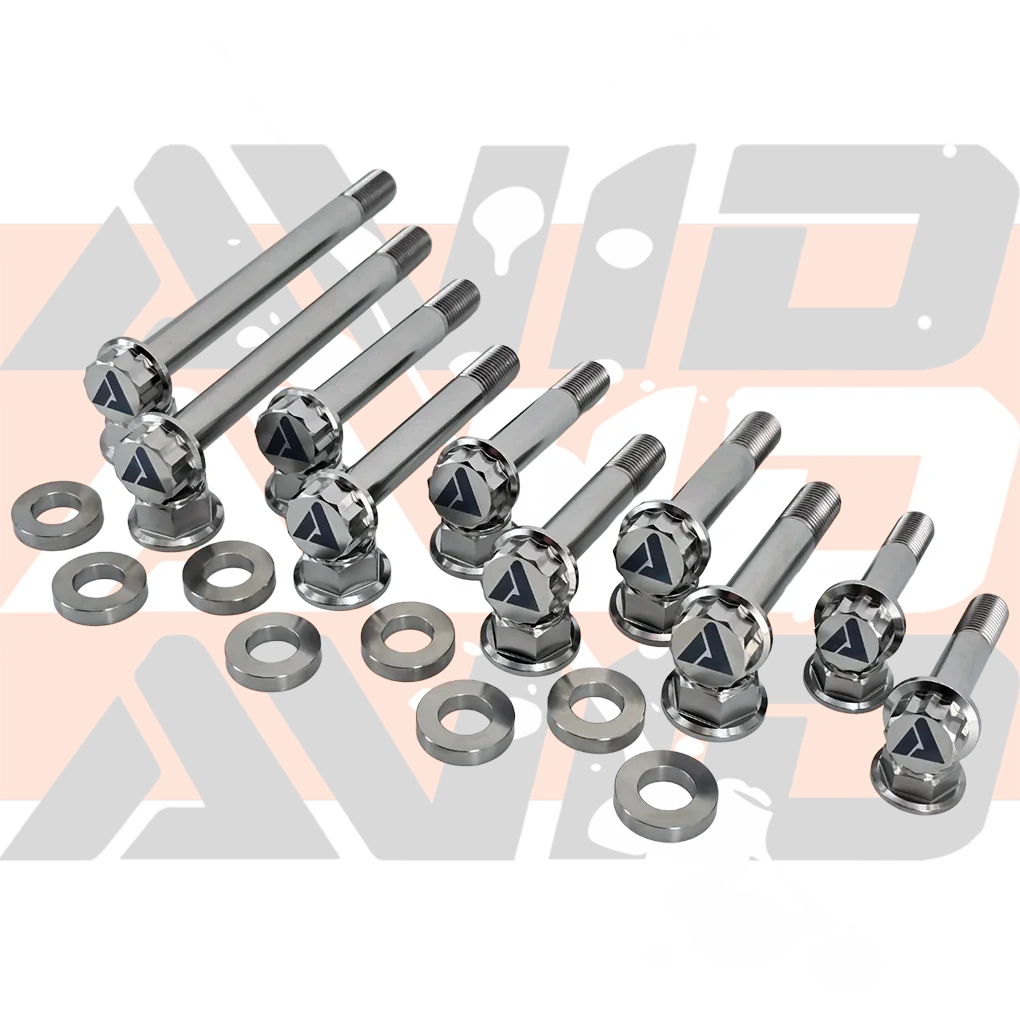 AVID Racing Maverick X3 Complete Front Titanium Hardware Kit suspension mounting hardware