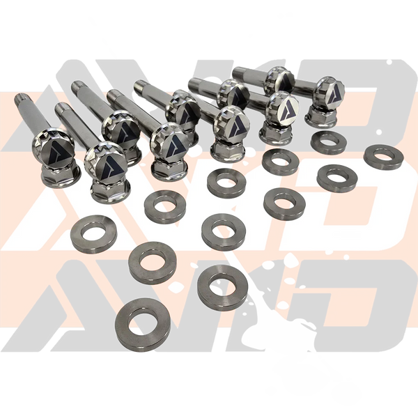 Polaris RZR Pro R Factory Rear Trailing Arm Titanium Bolt Hardware Kit, 18 Piece | AVID Racing