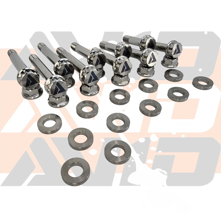 AVID Racing Polaris RZR Pro R Rear Trailing Arm Titanium Hardware Kit 12-point titanium fasteners