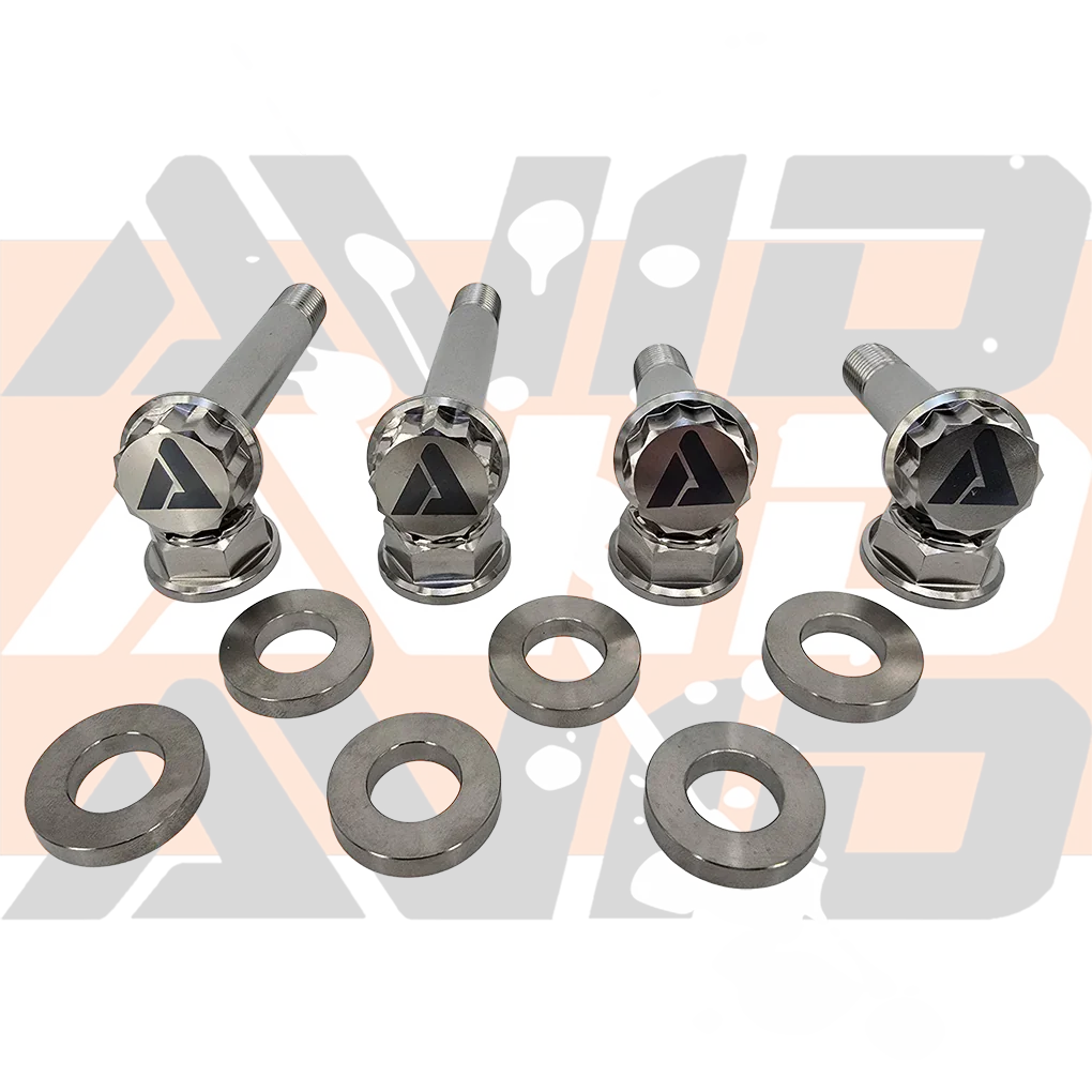 Polaris RZR Pro R Front Factory Shock AVID Titanium Bolt Hardware Kit, 12 Piece