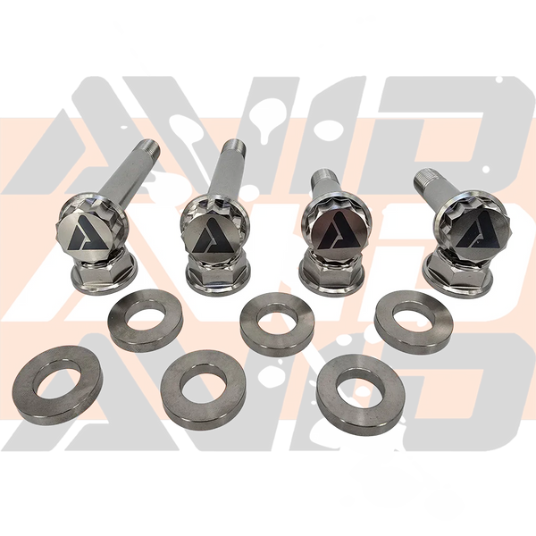 Polaris RZR Pro R Factory Front Shock Titanium Bolt Hardware Kit, 12 Piece | AVID Racing