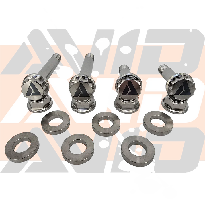 AVID Racing Polaris RZR Pro R Front Shock Titanium Hardware Kit 12-point fasteners