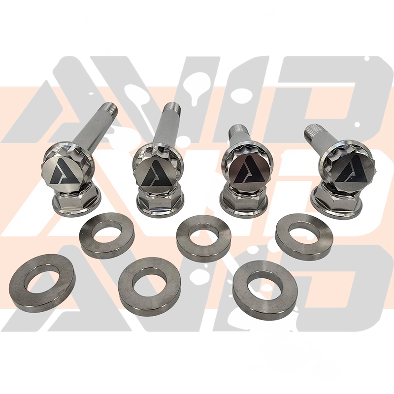 AVID Racing Polaris RZR Pro R Front Shock Titanium Hardware Kit 12-point fasteners