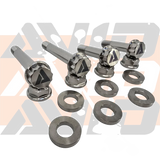 Polaris RZR Pro R Front Factory Shock AVID Titanium Bolt Hardware Kit, 12 Piece