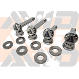 Polaris RZR Pro R Front Factory Shock AVID Titanium Bolt Hardware Kit, 12 Piece