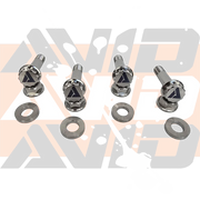 AVID Racing titanium rear shock hardware kit for Polaris RZR Pro R close up