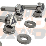 Polaris RZR Pro R Rear Shock AVID Titanium Bolt Hardware Kit, 12 Piece
