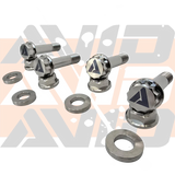 Polaris RZR Pro R Rear Shock AVID Titanium Bolt Hardware Kit, 12 Piece