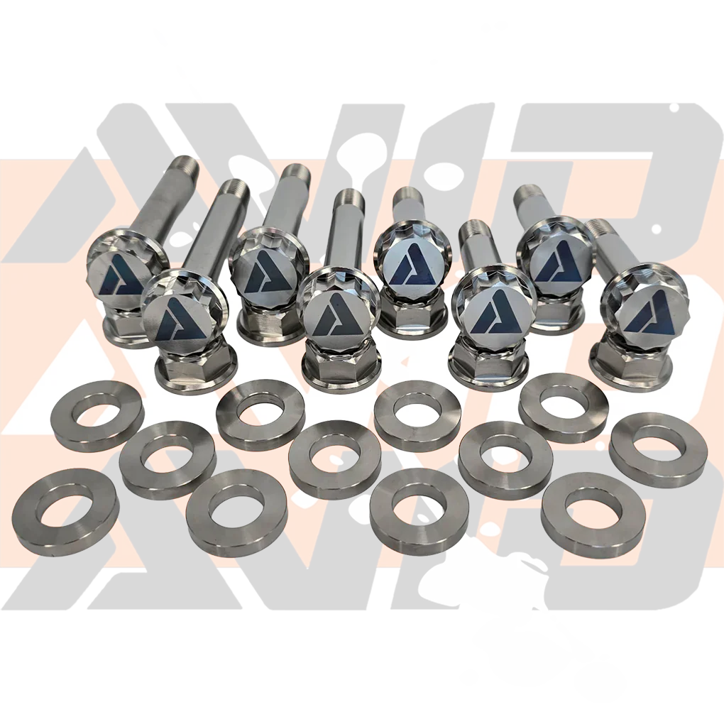 Polaris RZR Pro R Rear Radius Rod AVID Titanium Bolt Hardware Kit, 28 Piece