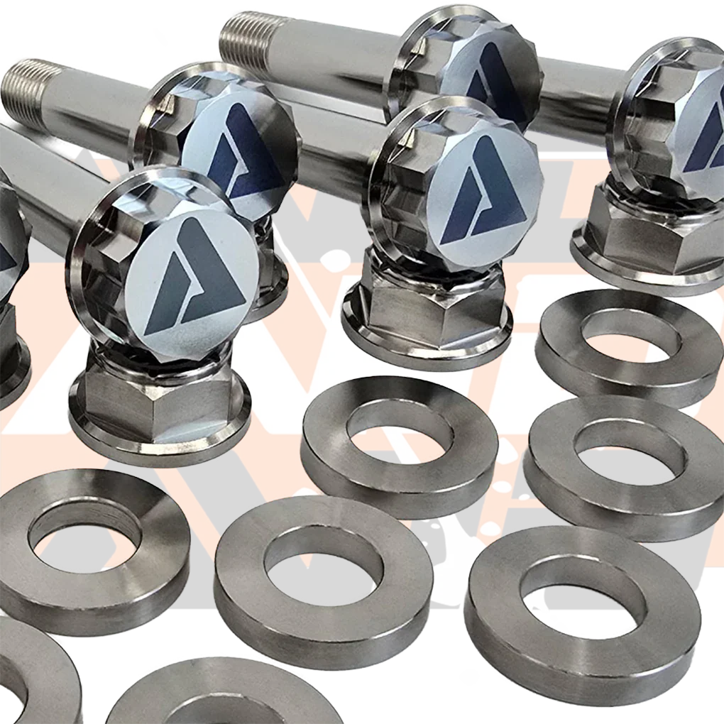 AVID Racing Polaris RZR Pro R Rear Radius Rod Titanium Hardware Kit 12 point fasteners