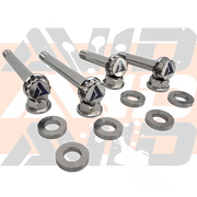 AVID Racing Polaris RZR Pro R Rear Toe Link Titanium Hardware Kit bolt and washer detail