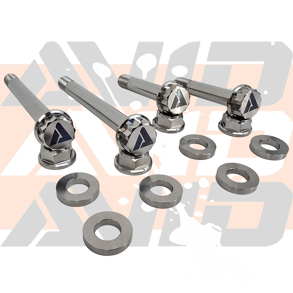 AVID Racing Polaris RZR Pro R Rear Toe Link Titanium Hardware Kit bolt and washer detail