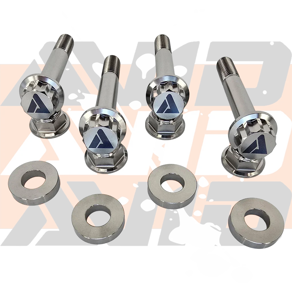 Yamaha YXZ1000 Front Shock AVID Titanium Bolt Hardware Kit, 12 Piece