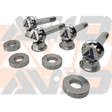 Yamaha YXZ1000 Front Shock AVID Titanium Bolt Hardware Kit, 12 Piece