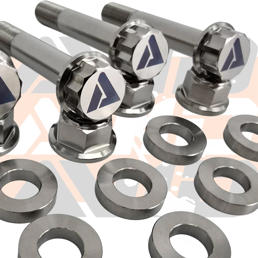 Yamaha YXZ1000 Rear Shock AVID Titanium Bolt Hardware Kit, 12 Piece