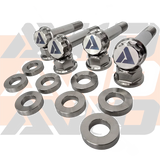 Yamaha YXZ1000 Rear Shock AVID Titanium Bolt Hardware Kit, 12 Piece