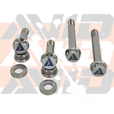 Can-Am Maverick R Front Shock AVID Titanium Bolt Hardware Kit, 8 Piece