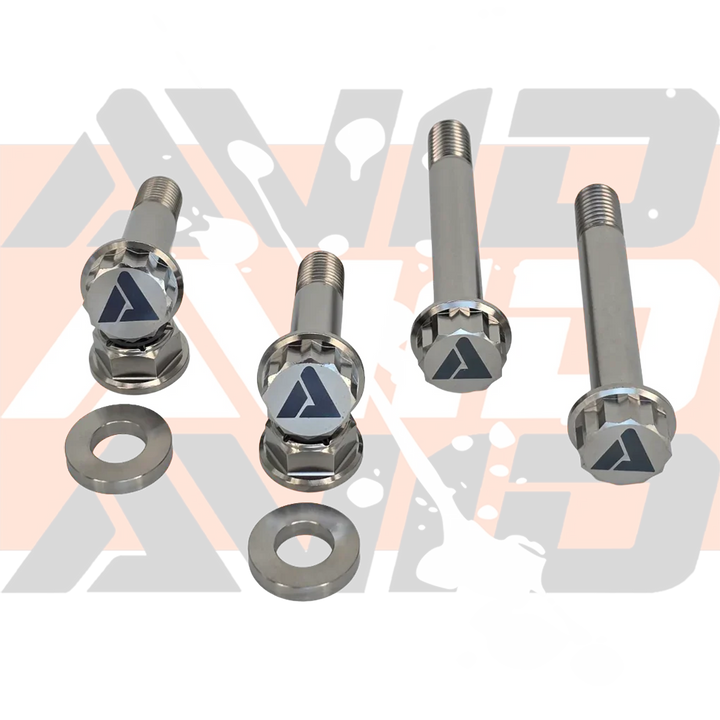 AVID Racing Can-Am Maverick R Front Shock Titanium Bolt Hardware Kit 12-point titanium hardware