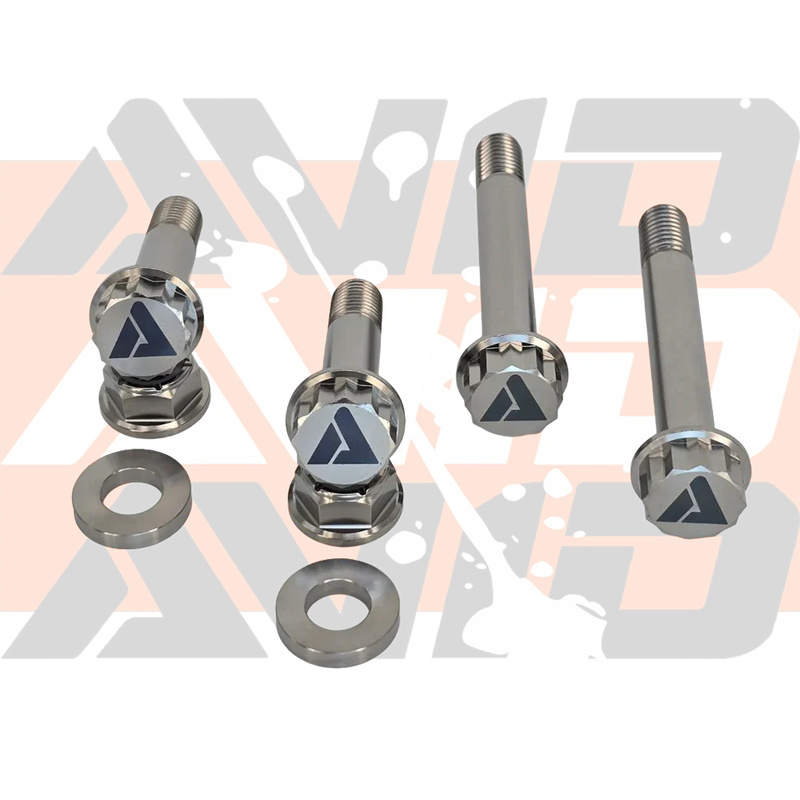 AVID Racing Can-Am Maverick R Front Shock Titanium Bolt Hardware Kit 12-point titanium hardware