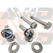 AVID Racing Can-Am Maverick R Front Shock Titanium Bolt Hardware Kit bolt, washer, and nut detail view