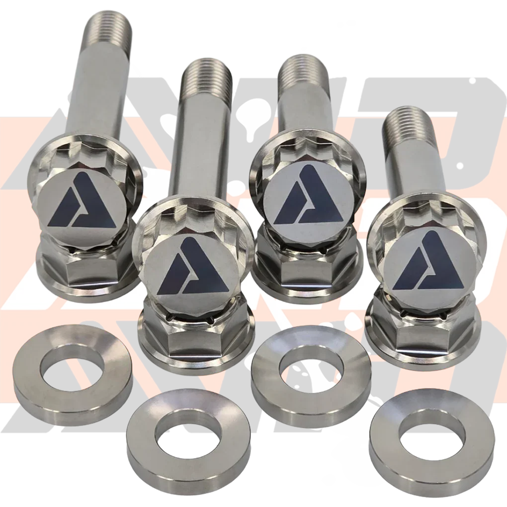 AVID Racing Can-Am Maverick R Rear Shock Titanium Hardware Kit 12-point precision titanium hardware