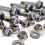 AVID Racing Pro R 4-Seater Cage Titanium Hardware Kit bolt and washer detail