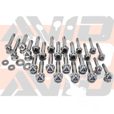 Can-Am Maverick R Stock Front Control Arm AVID Titanium Bolt Hardware Kit, 34 Piece