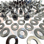 AVID Racing Can-Am Maverick R Ultimate Titanium Bolt Hardware Kit bolt and washer detail