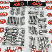 AVID Racing Can-Am Maverick R Ultimate Titanium Bolt Hardware Kit in branded packaging