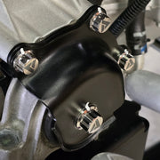 AVID Titanium Polaris Pro R engine mounting titanium hardware mounted on vehicle with 12 point bolt
