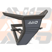 AVID Can-Am X3 Front Bumper - AVID Racing CAD drafted on branded background 