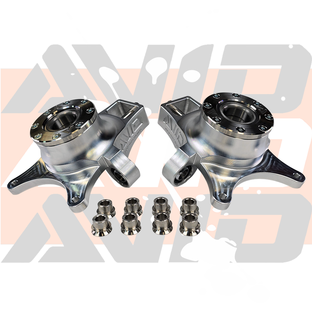 AVID Racing Can-Am Maverick X3 HD Rear Billet Knuckle Kit full kit including billet knuckles and misalignments