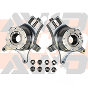 AVID Racing Can-Am Maverick X3 HD Rear Billet Knuckle Kit full kit including billet knuckles and misalignments top view