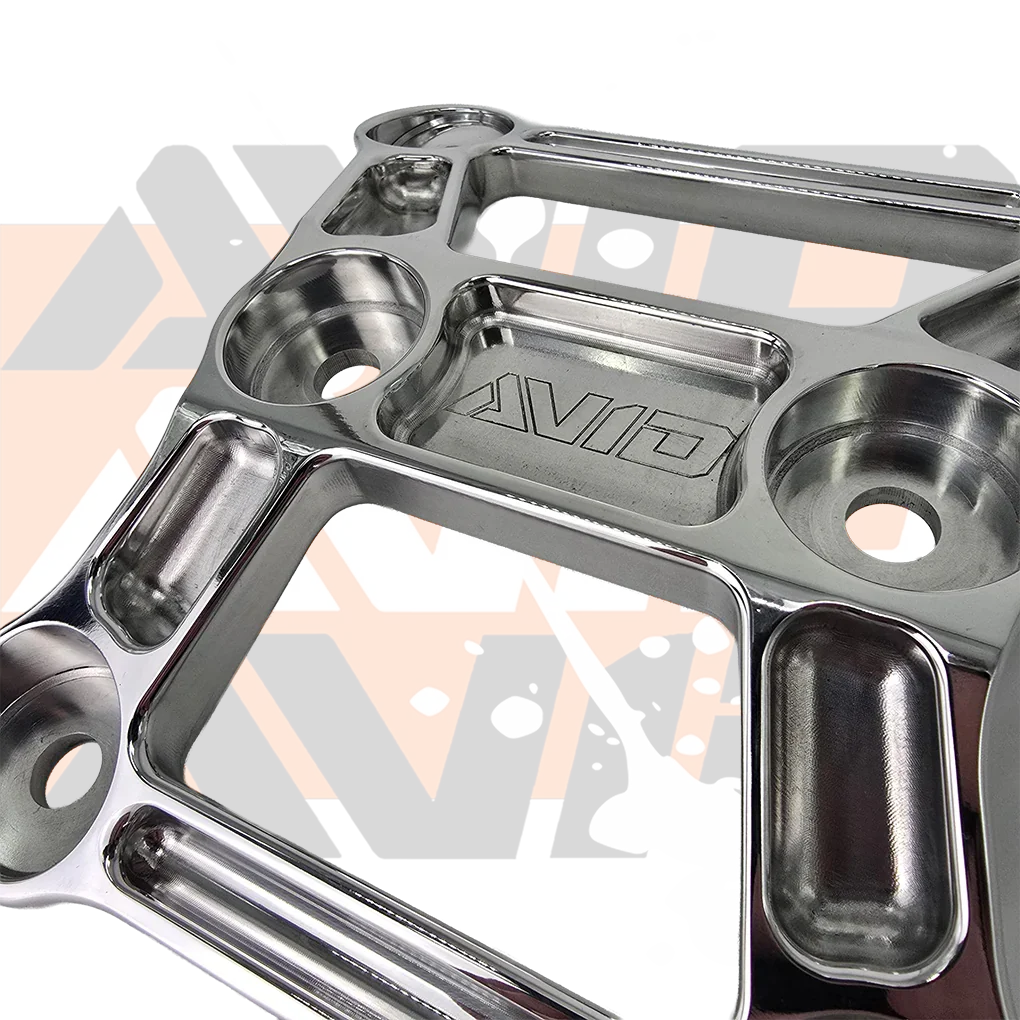 Can-Am X3 Billet Radius Rod Plate, Polished