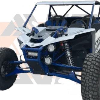 AVID YXZ Front Bumper / Chassis Bracing and Skid Plate - AVID Racing mounted on vehicle for increased stability and strength