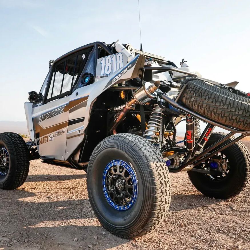 AVID Racing Yamaha YXZ1000 LTR 77" +13" Race Rear Long Travel Arm Kit on 001 Baja YXZ