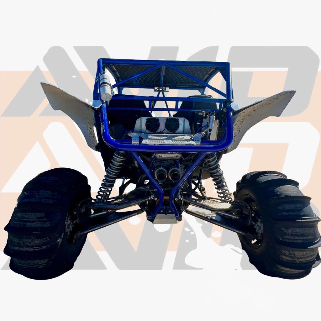 AVID Racing Yamaha YXZ1000 72" Rear Long Travel Suspension Kit rear view mounted on vehicle 
